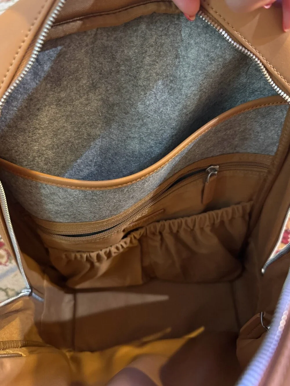 Monos Metro Backpack Saddle Tan Vegan Leather Laptop Travel Commuter Bag